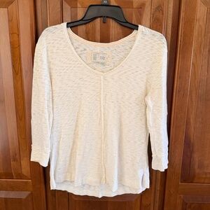 Anthropologie Saturday Sunday women's ivory top , 100% cotton XS